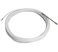 Passacavi in nylon 4 mm, 15 m, colore bianco, ideale per organizzare cavi e proteggere gli spazi interni.