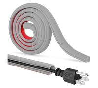 Passacavi Pavimento 2M/3.0M Arco Anti-estrusione Pavimento Cavo di Copertura Autoadesiva Prolunga di Alimentazione Canalina di Cablaggio Protezione Cavo di Casa Organizzatore di Filo(Grey,300cm)