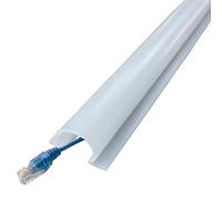 Passacavi Pavimento, Canalina Passacavi Autoadesivi, Canalina Calpestabile da 100 Cm, Passacavo a Pavimento in PVC Rigido, Prevenire I Rischi di Inciampo in Casa(4.7 * 2.5cm/1.9 * 0.9in)