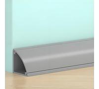 Passacavi Pavimento da 100 Cm, Canalina Passacavi Calpestabile Autoadesiva, Gestione Cavi per Casa, Ufficio o Ambienti Esterni, Previene Gli Inciampi(Gray,1.4 * 1.4cm/0.6 * 0.6in)