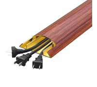 Passacavi Pavimento da 100 Cm, Canalina Passacavi Calpestabile Autoadesivo, Nasconde I Cavi di Prolunga, Previene Gli Inciampi, Gestione Dei Cavi per Casa/Ufficio(Red,3.9 * 1.2cm/1.5 * 0.5in)