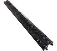 Passacavi Pavimento Per Protezione Cavo Elettrico, Canaline Passacavo Carrabili Tubi A 1 Canale Rampa Modulare A Adatto Per Veicoli(Black)