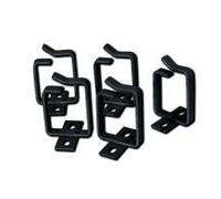 PASSACAVI PER ARMADI RACK 100x45 mm. CONFEZIONE 10 PEZZI - COLORE NERO RAL 9005 NEW