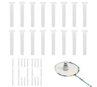 Passacavi Per Racchette,100 Pezzi Occhielli Per Racchetta - Sostituzione Occhielli in Nylon, Kit Di Stringatura Bianco Trasparente