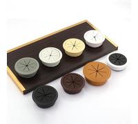 Passacavi per scrivania, 80 mm, soluzione efficace per la gestione dei cavi (grigio bianco)