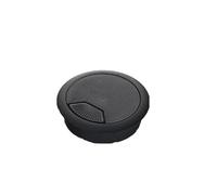 Passacavi Scrivania Metallo 1/2/5/10 Pezzi 35mm 50mm 53mm 60mm 80mm PC Computer Scrivania Passacavo In Plastica(Black 60mm,2pcs)