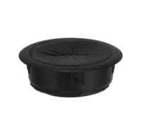 Passacavi Scrivania Metallo 2 pezzi copriforo for cavi da scrivania, passacavo computer, organizer riporre i(Black)