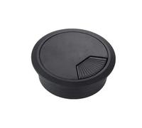 Passacavi Scrivania Metallo 5PC 50/53/60/80mm Scrivania Foro Copertura Plastica Rotondo Cavo Scatola Computer Filettatura Tavolo Linea Decorativo(Black,60mm)