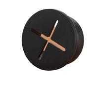 Passacavi Scrivania Metallo 5PC Passacavi da scrivania Passacavo flessibile in gomma Copriforo for cavi computer ufficio Scrivania Tavolo Strumenti(Black,25mm)