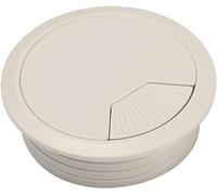 Passacavi Scrivania Passacavo Da Scrivania In Lega Di Alluminio Tavolo Ufficio Rettangolo for Cavo Porta Uscita Del Coperchio Foro Con Spazzola Nera(60mm Grey)