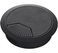 Passacavi Scrivania Passacavo for Cavo Da Scrivania 1/2/5/10 Pezzi 35/50/53/60/80mm Del Computer Tavolo In Plastica for Cavalcavia Copertura Ordinata for Tappo Foro(Black 53mm,5pcs)