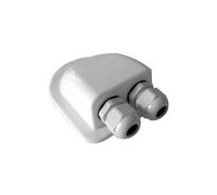 Passacavo 2 vie in PVC per tetto camper/barca