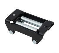 Passacavo a rullo per Atv Utv a 4 vie con struttura in acciaio resistente e finitura epossidica per ridurre l'attrito sulle corde durante le attività di recupero fuoristrada in colore nero (907,2 kg)
