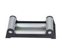 Passacavo a rullo per verricello da 5,443 kg, guida per cavi in acciaio/ferro resistente con 4 rulli, rivestimento anti-erosione, perfetto per filo e corda sintetica, ideale per veicoli fuoristrada