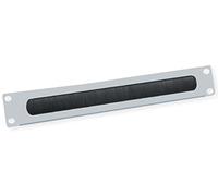Passacavo da 19" 2U con guarnizione a spazzola, RAL 7035 grigio chiaro