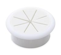 Passacavo da scrivania, 2 pezzi flessibile in silicone Copri foro for cavi Organizzatore di Passa attraverso la guarnizione rotonda Protettiva for cablaggio(White,60mm)