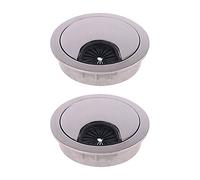 Passacavo da scrivania, 2 pezzi in lega di zinco Copri foro for cavo Base for computer tavolo Porta uscita Supporto for linea superficie 50/53/60 / 80mm(B,60mm)