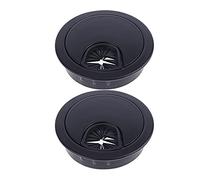 Passacavo da scrivania 2 pezzi in lega di zinco Copri foro for cavo da scrivania Base Passacavo for computer Porta cavo di uscita Porta linea di superficie 50/53/60 / 80mm (Colore : F, Dimensioni : 80