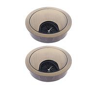 Passacavo da scrivania 2 pezzi in lega di zinco Copri foro for cavo da scrivania Base Passacavo for computer Porta cavo di uscita Porta linea di superficie 50/53/60 / 80mm (Colore : F, Dimensioni : 80