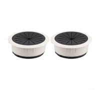 Passacavo da scrivania in gomma per gestire in modo efficiente i cavi audio, alimentazione e computer (50 mm grigio)
