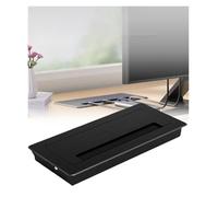Passacavo da tavolo, tappi for presa cavo computer, passacavo da scrivania con inserto for foro passacavo e spazzola antipolvere(100x400mm)