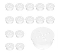 Passacavo flessibile in silicone, 15 pezzi, foro per cavi, 25 mm, adatto per mobili, scrivania, tavolo da conferenza, esperienza desk (bianco)