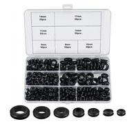 Passacavo in Gomma,Gommini Passacavo Elettrico,7 Dimensioni Passacavi Set di Tappi Fori,Passacavi Guarnizione in Gomma,per Firewall Cavi