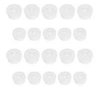 Passacavo Silicone Flessibile Passacavi Occhielli Cavi ordinati per Office Home Piano di lavoro Ø 20 mm + Ø 25 mm 20 Pezzi in Totale, Bianco