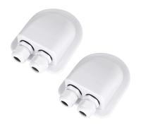 Passacavo Solare a 2 Scomparti, 2 Passacavi a Energia Solare, Impermeabile, Diam