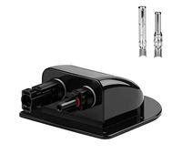 Passacavo solare, passacavo per tetto solare, passacavo per tetto camper con connettore pannello solare, presa solare, IP67 impermeabile, custodia ABS a doppia introduzione cavi, per camper barca