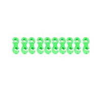 passacavo telaio bici 10PCS Cavo del freno della bicicletta Pinze Linee a forma di S Clip gancio tubo Guida supporto fibbia flessibile for lo strumento ciclismo(Green)