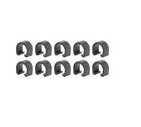 passacavo telaio bici Fibbie tipo C for bicicletta Linea freno in plastica Cavi cambio Guida C-Clip Morsetto a scatto a forma di U Accessorio for(10Pcs)