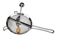 Paluplus Passaverdure Manuale in Acciaio Inox, Diametro 20 Cm, Passacolino con Pestello in Legno, per marmellate, salse, frutta, verdura, legumi e per setacciare farine, Made in Italy -400C-0,75