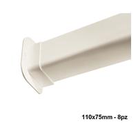 Passaggio a muro per canalina 110x75mm - 8 PZ