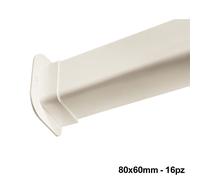 Passaggio a muro per canalina 80x60mm - confezione 16 PZ
