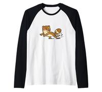 Passaggio Laterale della donnola di Rugby Maglia con Maniche Raglan