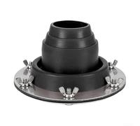 Passaggio per camino in Silicone per Tenda 4.5-10cm Passaggio | Resiste a 280°C, silicone temperatura, sicurezza antincendio, uso , per campeggio sicuro(Black)