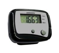 Passagnello a piedi - contatore portatile con clip | a distanza Miles KM | Parato accurato leggero per esercizio fisico Viaggio di viaggio Monitoraggio 'attività quotidiana Easy Reset Disp