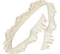 Passamaneria Decorativa Pietre e Strass, Multiuso | Decorare e Creare Accessori per Chioma, per Fasce, Giarrettiere e Costumi