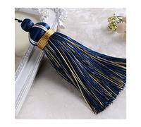 Passamaneria Frangia 5pcs Corda per tende Piccola nappa Branding Tenda Accessori per divano fai da te Garment Valance cuscino decorativo Tasselli per cucire per cucire Frangia Ricamata ( Color : Blue