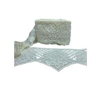 Passamaneria Pizzo Merletto Macramè Disegno Ghirigoro Punta Smerlato Alto 20 Cm
