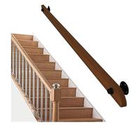 passamano per scale Asta di supporto for corrimano in legno for scale, contro il muro, kit di barre di sostegno for soppalco for anziani e bambini, for ospedale e casa interne(120cm)