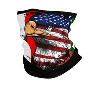 Passamontagna America And Italy Italian Flag Combine Eagle Fascia Capelli Durevole Scaldacollo Traspirante Ghetta Da Collo Per Escursionismo Pesca Ciclismo 25X50CM
