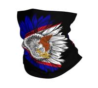 Passamontagna America Flag Scaldacollo Protezione Uv Fascia Capelli Multifunzione Ghetta Da Collo Per Ciclismo Escursionismo Outdoor Attività 25X50CM