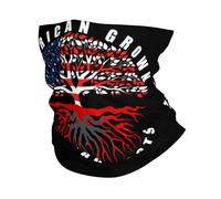 Passamontagna American Grown With Albanian Roots Albania Flag Ghetta Da Collo Multifunzione Scaldacollo Protezione Uv Fascia Capelli Per Campeggio Ciclismo Pesca 25X50CM