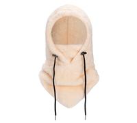 Passamontagna Cappuccio in Pile Termico Antivento Balaclava Cappuccio Invernale Multifunzione Hood Maschere Scaldacollo per Sci Ciclismo Arrampicata Trekking Sport Unisex Cachi