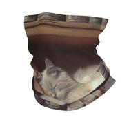 Passamontagna Cats Sleeping Bookshelves Old Books Vintage Fascia Capelli Antivento Scaldacollo Antipolvere Ghetta Da Collo Per Ciclismo Campeggio Sports