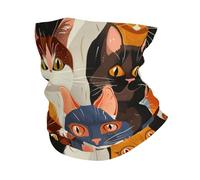 Passamontagna Cats Unique Cute Funny Colorful Fascia Capelli Protezione Uv Scaldacollo Multiuso Ghetta Da Collo Per Sports Escursionismo Campeggio