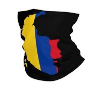 Passamontagna Colombia Colombian Flag Map Ghetta Da Collo Durevole Scaldacollo Traspirante Fascia Capelli Per Ciclismo Pesca Escursionismo 25X50CM