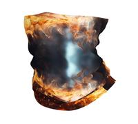 Passamontagna con motivo a schizzi di fuoco e acqua e stampa di pallacanestro, per uomo e donna - Scaldacollo con protezione UV, maschera da ciclismo multiuso e fascia traspirante